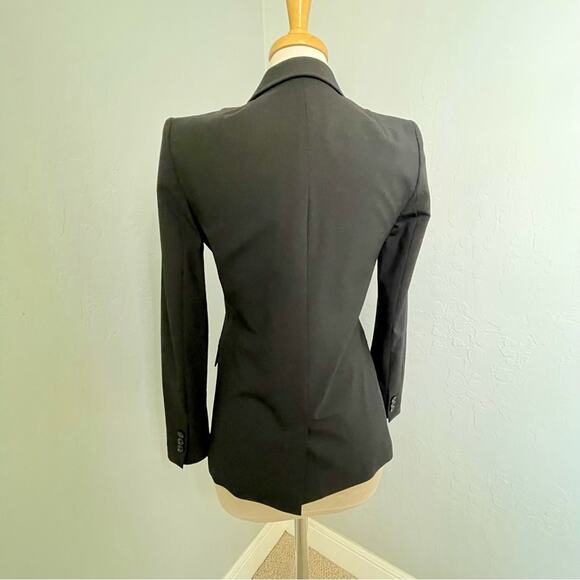 Banana Republic Women’s Black Wool Blend One-Button Blazer – Size 4 - Picture 2 of 14